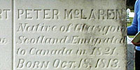Peter McLaren headstone