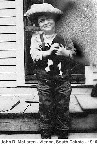 John in 1915 - 'Poor Kitty'