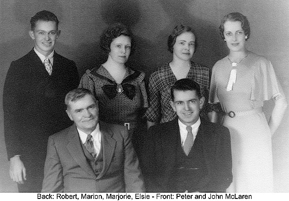 Peter McLaren, Jr. and his children